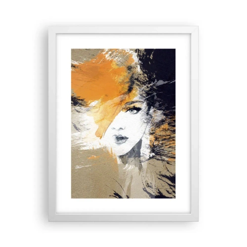 Poster în ramă albă - Și se face lumină - 30x40 cm