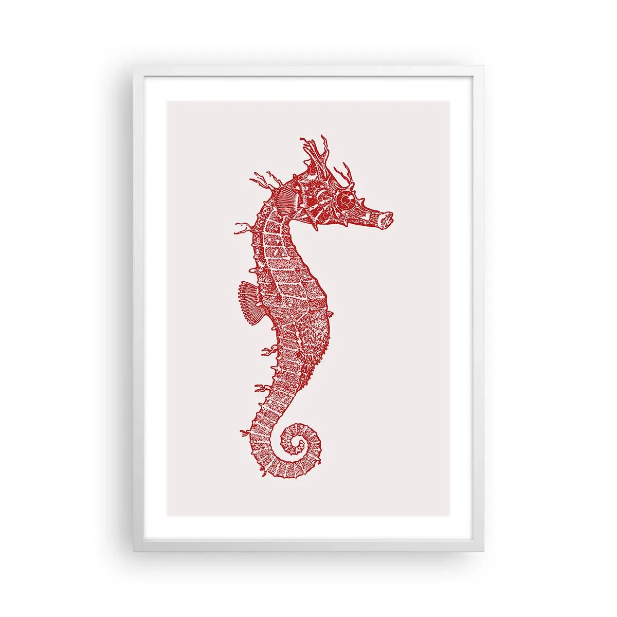 Poster în ramă albă - Creatură complexă - 50x70 cm