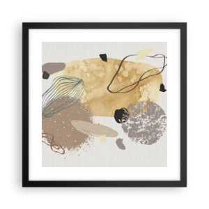 Poster în ramă neagră - Fluiditatea aplicată - 40x40 cm