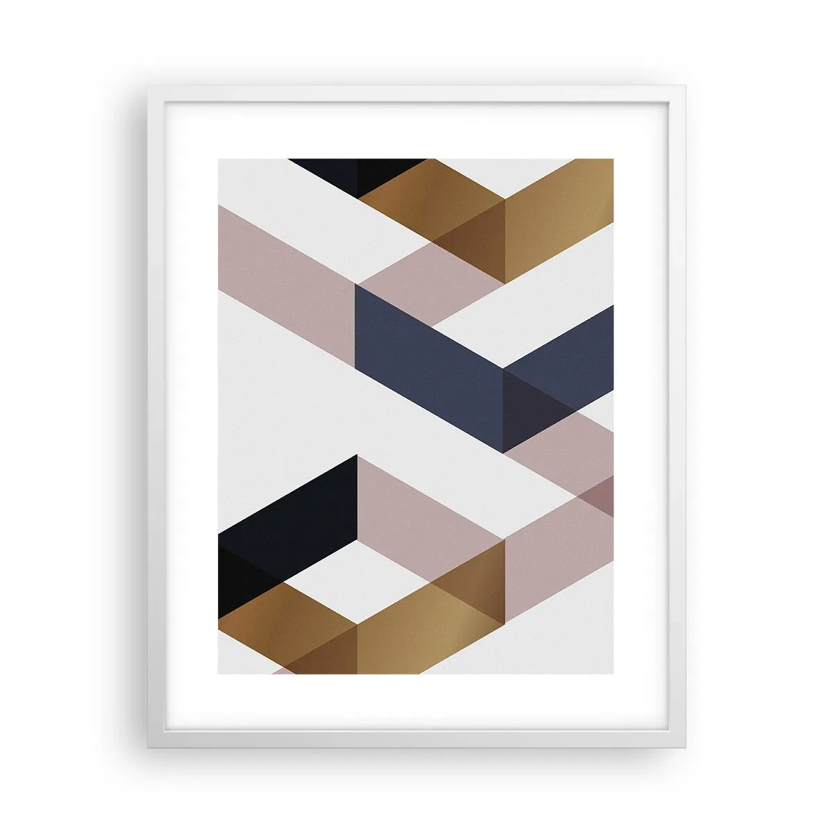 Poster în ramă albă - Planuri și unghiuri - 40x50 cm