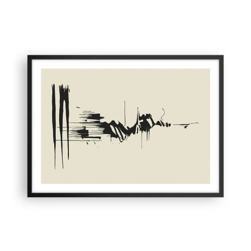 Poster în ramă neagră - Abstracție pripită - 70x50 cm