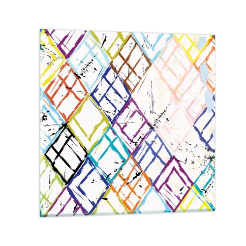 Tablou pe sticlă - Ferestre și ferestruici - 70x70 cm