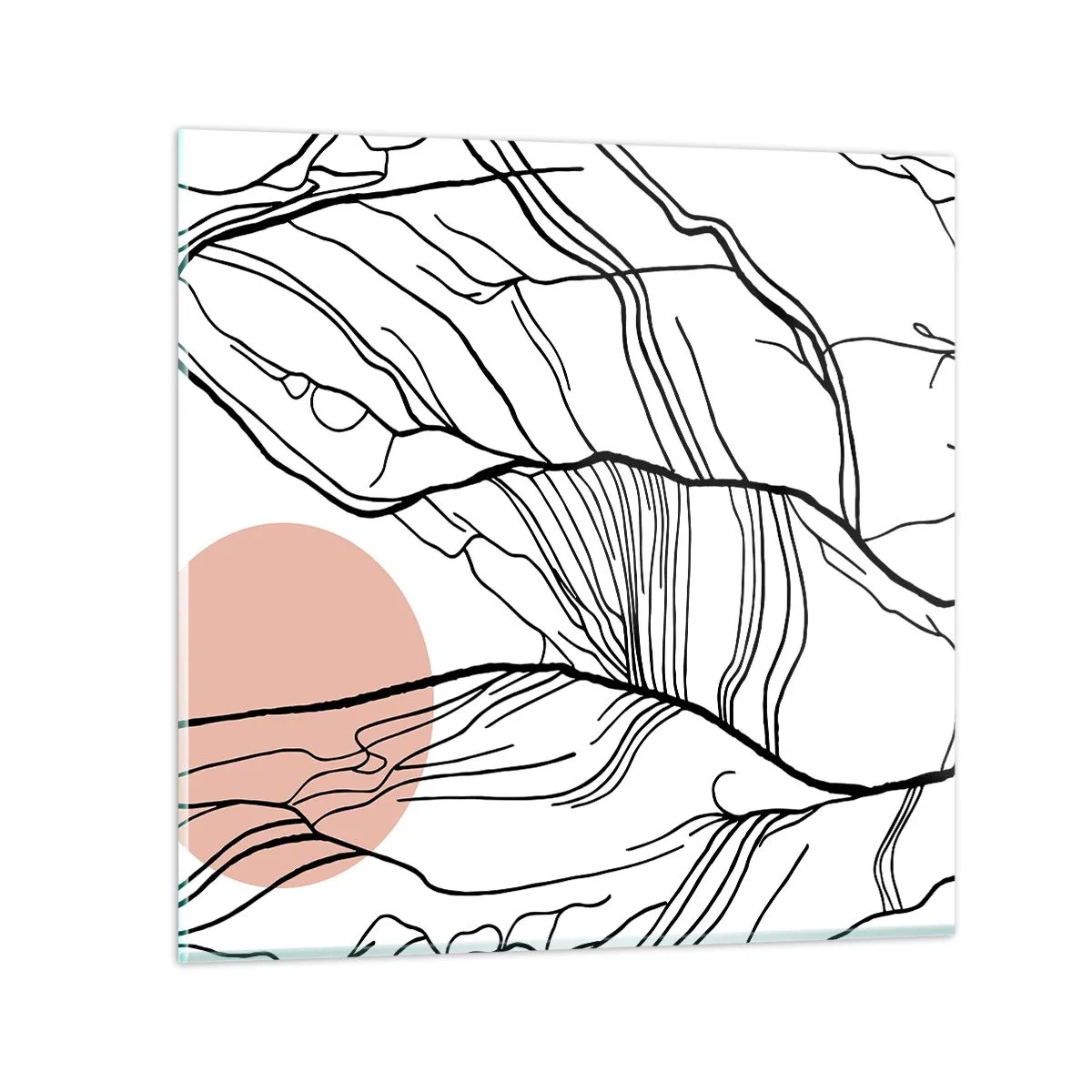 Tablou pe sticlă - Într-o rețea de crengi - 40x40 cm