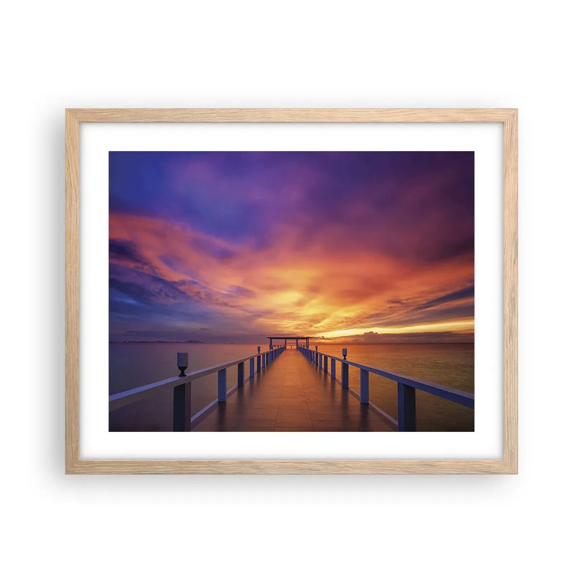 Poster în ramă de stejar deschis - Fără sfârșit - 50x40 cm