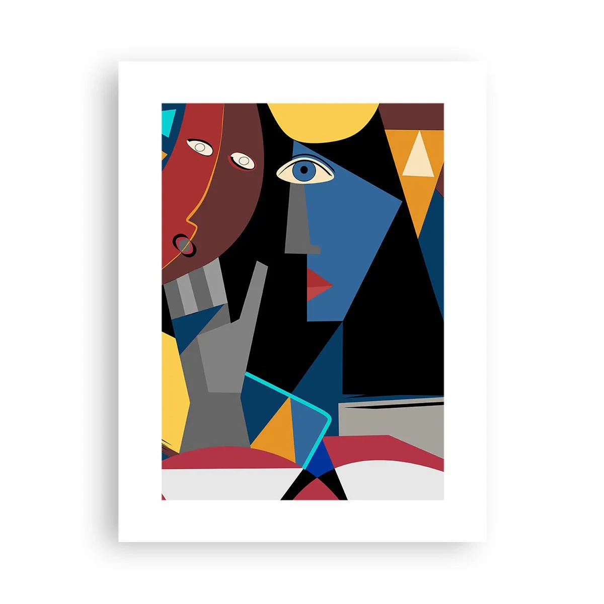 Poster - Discuția cubiștilor - 30x40 cm