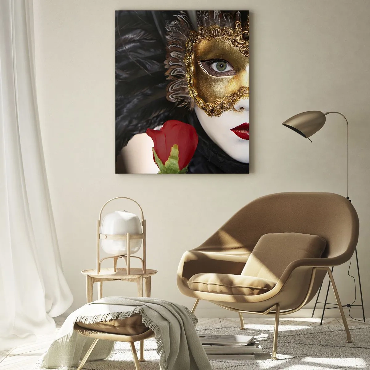 Tablou pe sticlă - Pentru că viața e un bal - 80x120 cm