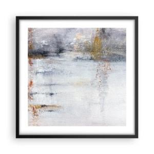 Poster în ramă neagră - În spatele cortinei de aer - 50x50 cm