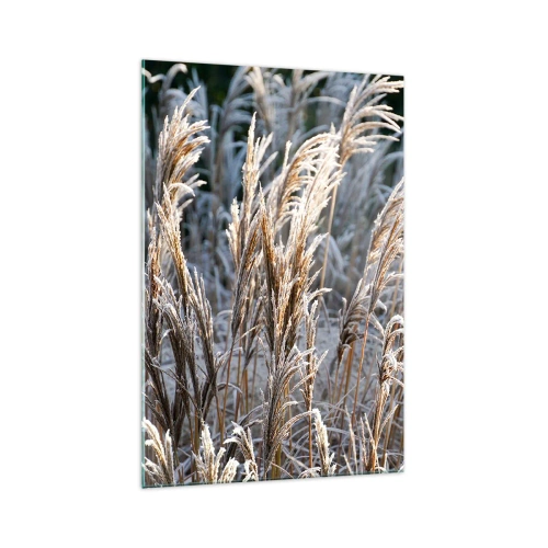 Tablou pe sticlă - Împodobite cu brumă - 70x100 cm