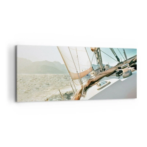 Tablou pe pânză - Pânzele umflate de vânt - 100x40 cm