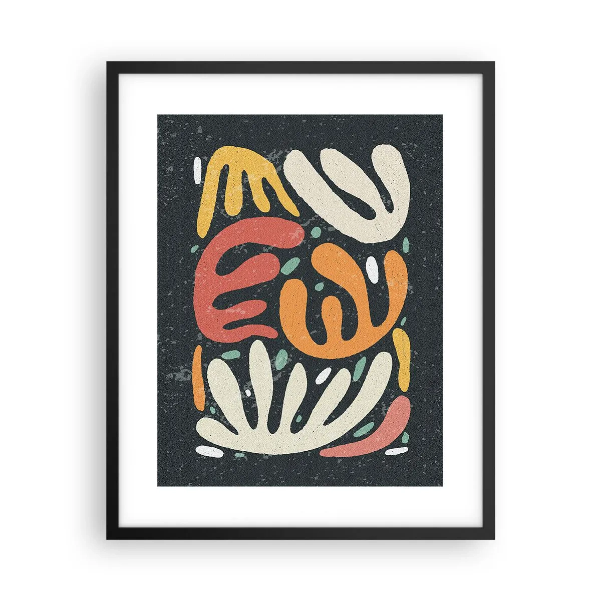 Poster în ramă neagră - Compoziție - te-am prins - 40x50 cm