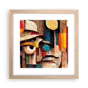 Poster în ramă de stejar deschis - Te văd... - 30x30 cm