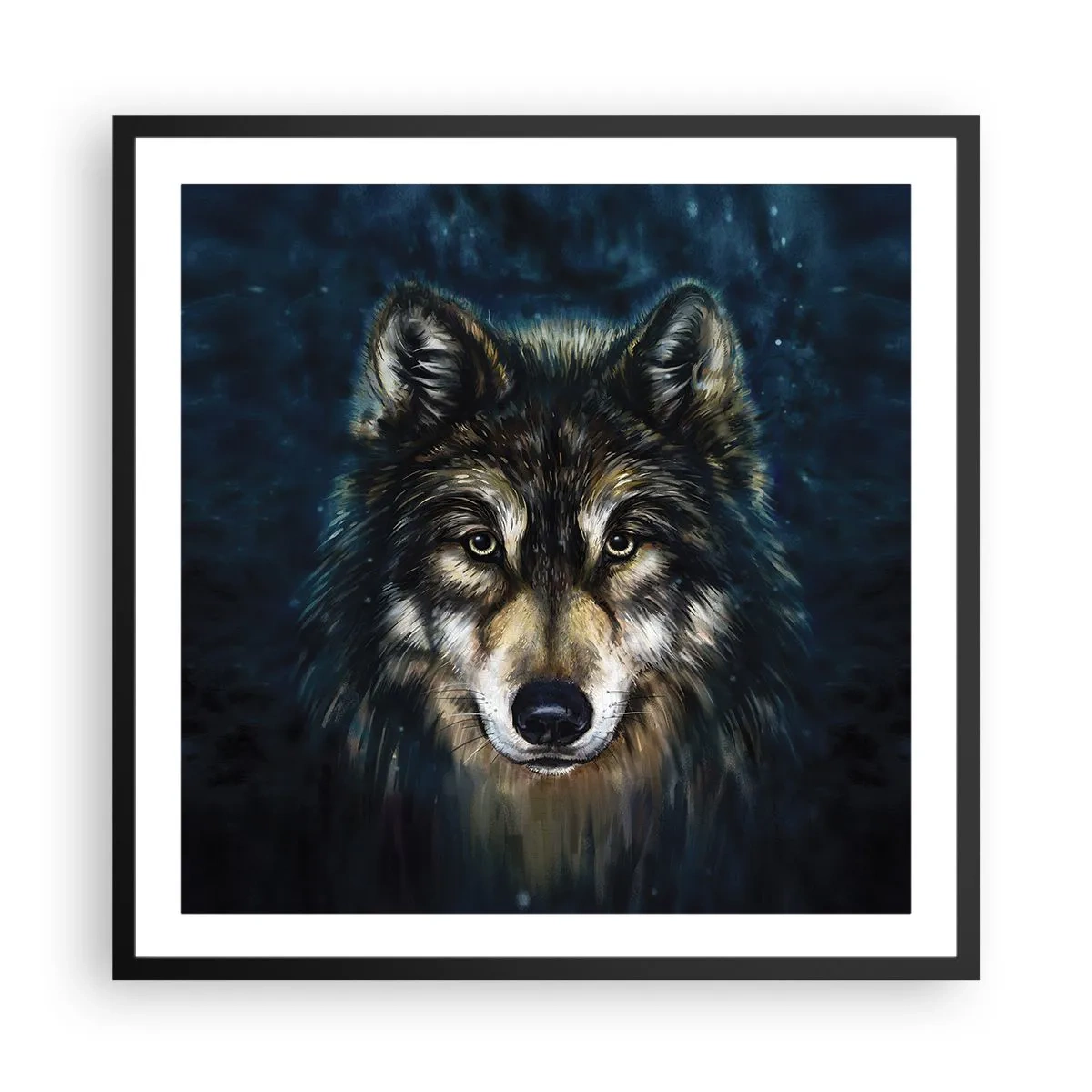 Poster în ramă neagră - Alfa? Și omega - 60x60 cm