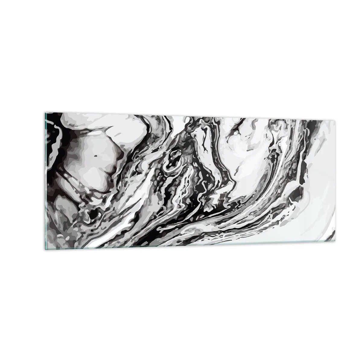 Tablou pe sticlă - La început a fost haos - 100x40 cm