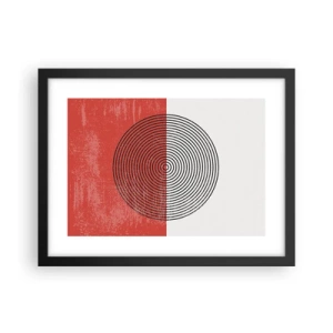 Poster în ramă neagră - Direct la subiect - 40x30 cm