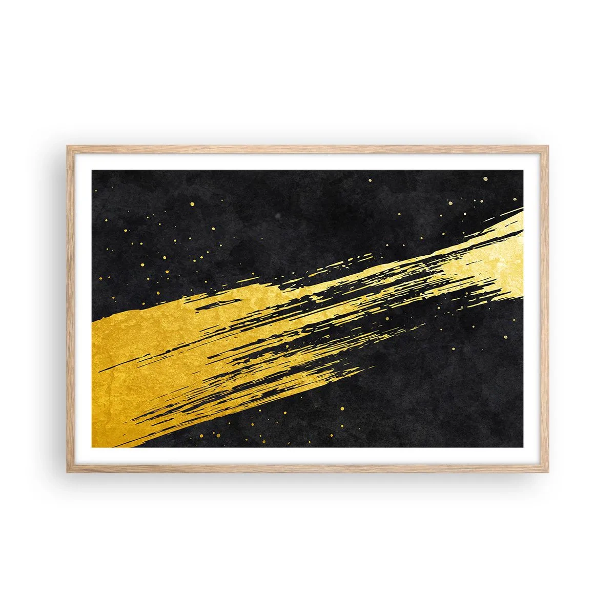 Poster în ramă de stejar deschis - Salt în hiperspațiu - 91x61 cm