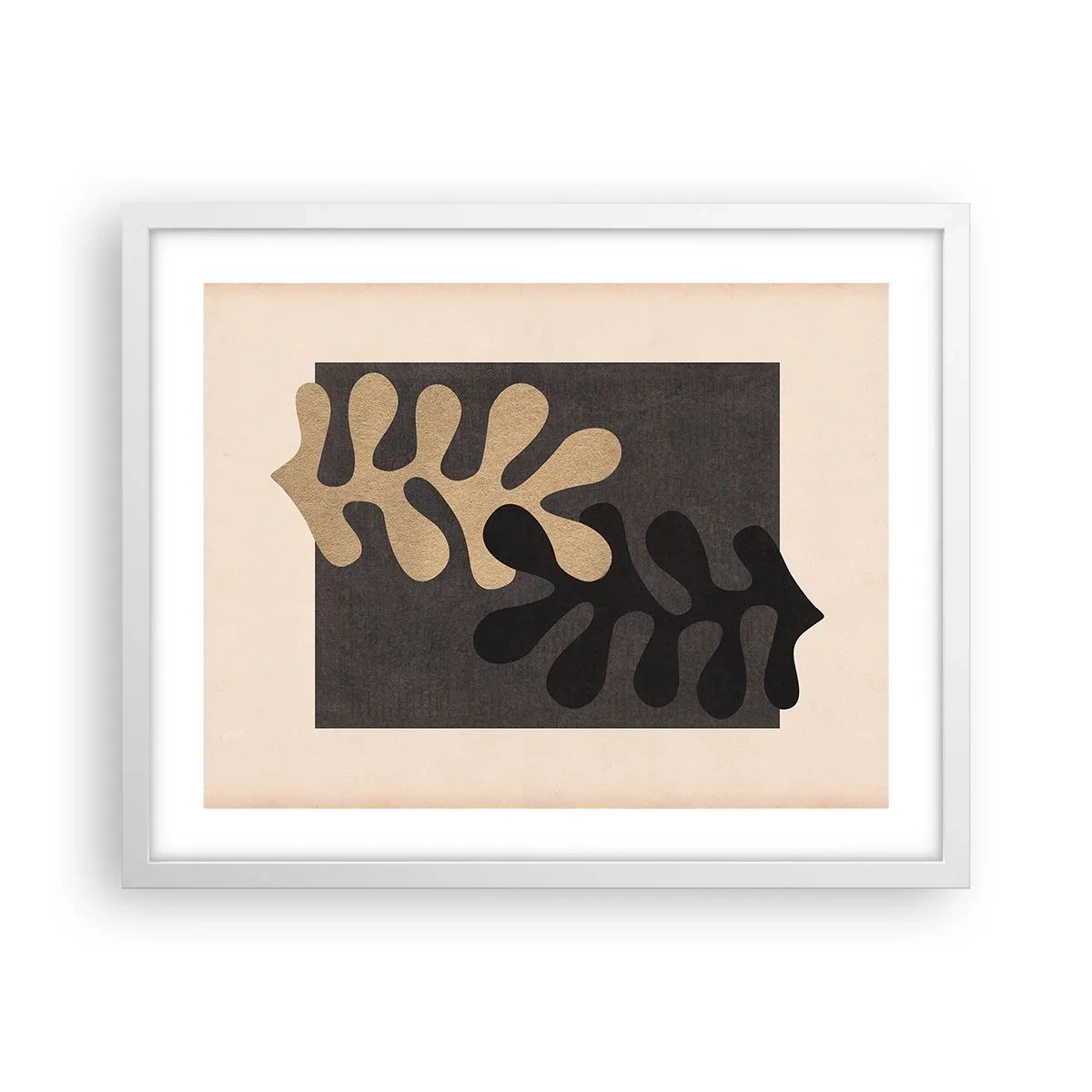 Poster în ramă albă - Absență și completare - 50x40 cm