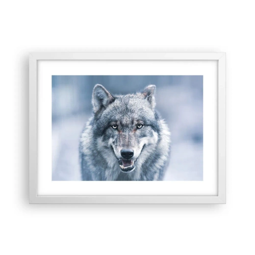 Poster în ramă albă - Accepți provocarea? - 40x30 cm