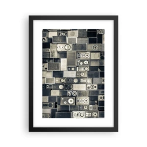 Poster în ramă neagră - Și totul este în regulă - 30x40 cm