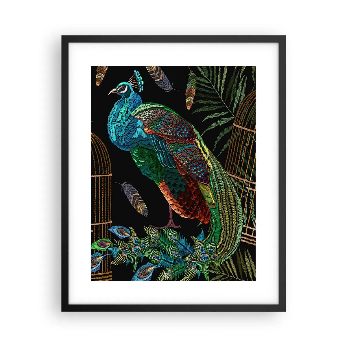Poster în ramă neagră - În veșmânt regal - 40x50 cm
