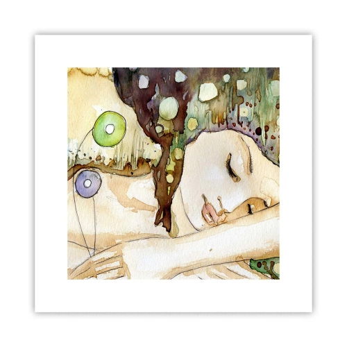 Poster - Visul violet smarald - 30x30 cm