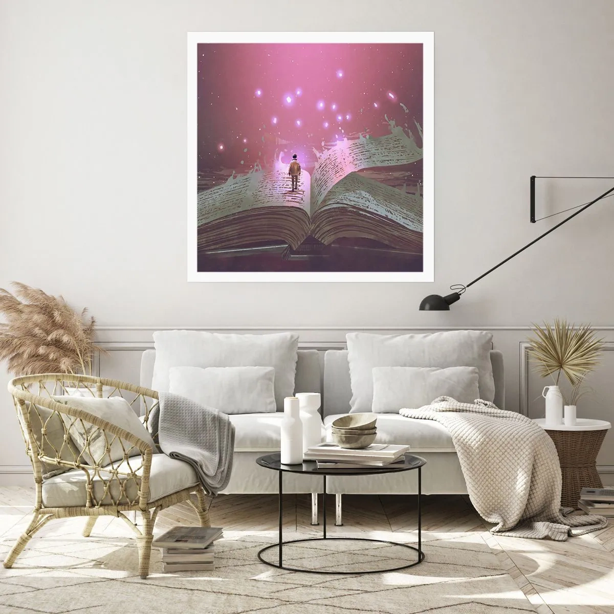 Poster - O invitație către o altă lume - citiți! - 60x60 cm