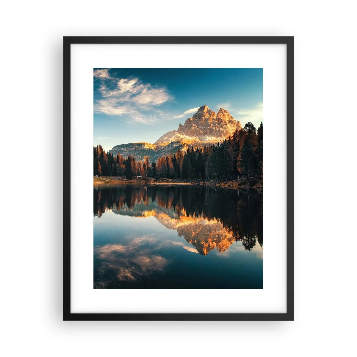 Poster în ramă neagră - Peisaj dublat - 40x50 cm