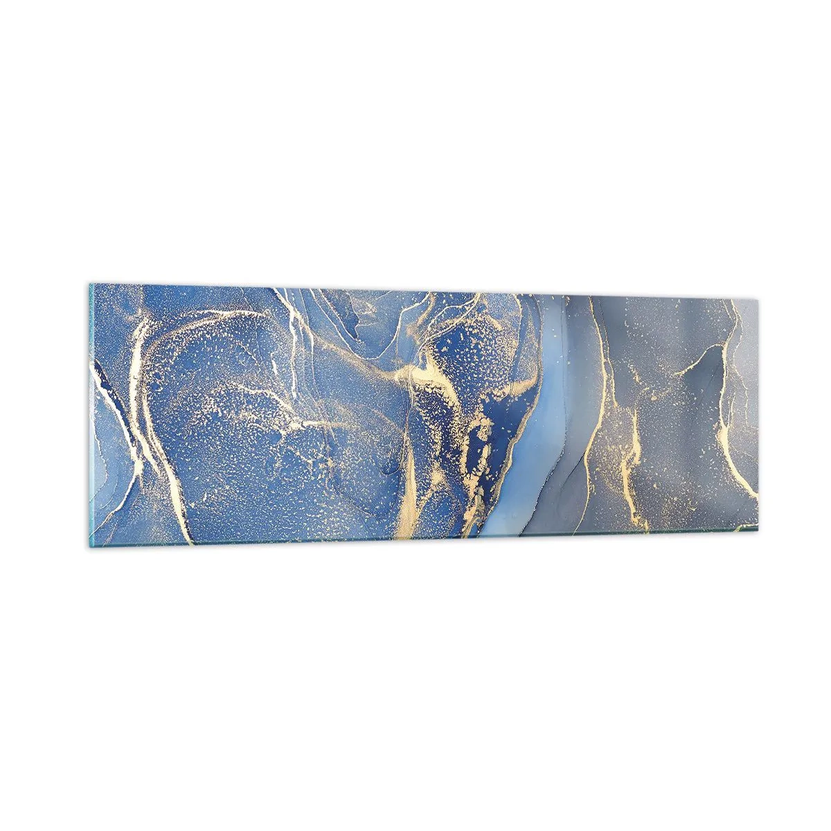 Tablou pe sticlă - Praf de aur - 90x30 cm