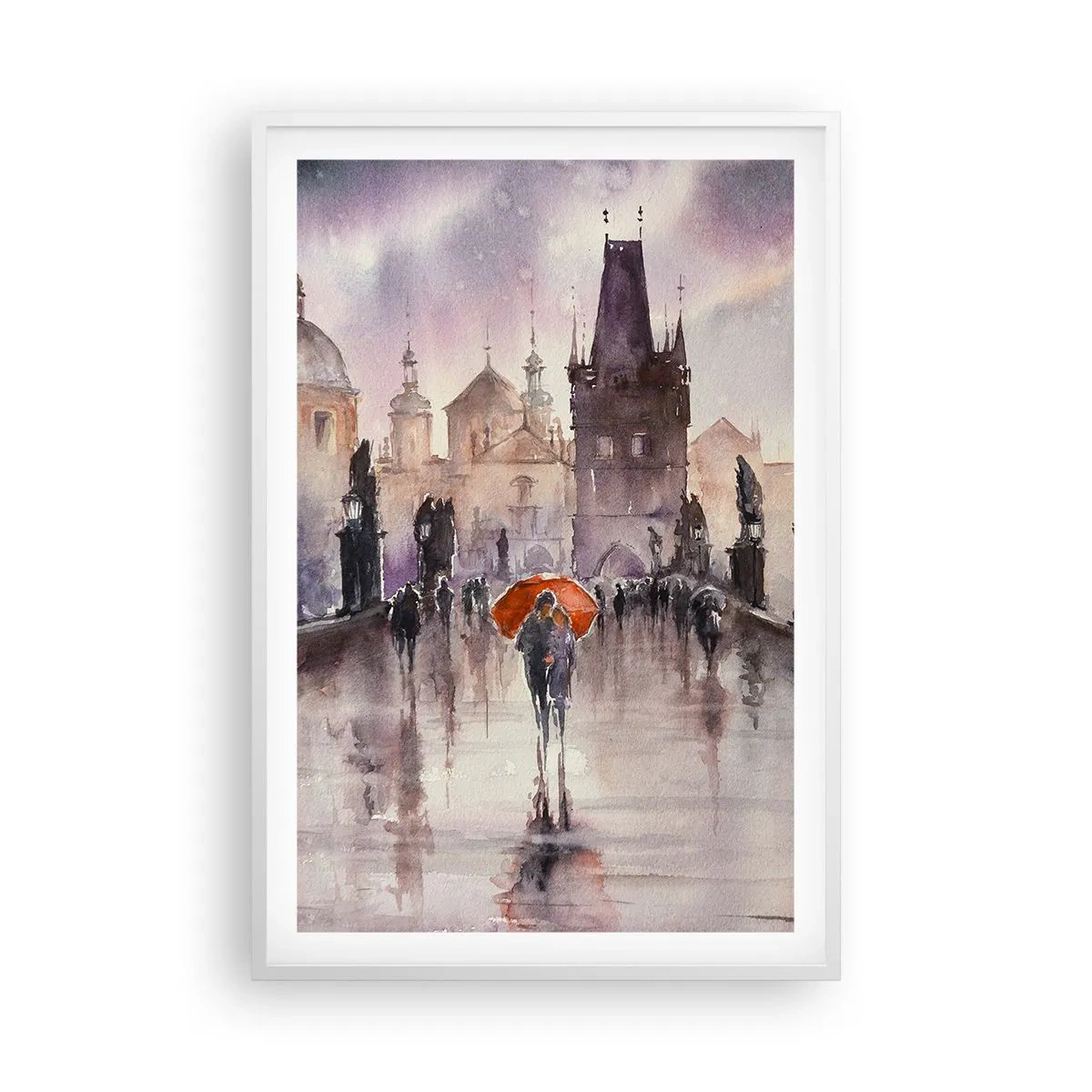 Poster în ramă albă - Oamenii nu se schimbă - 61x91 cm