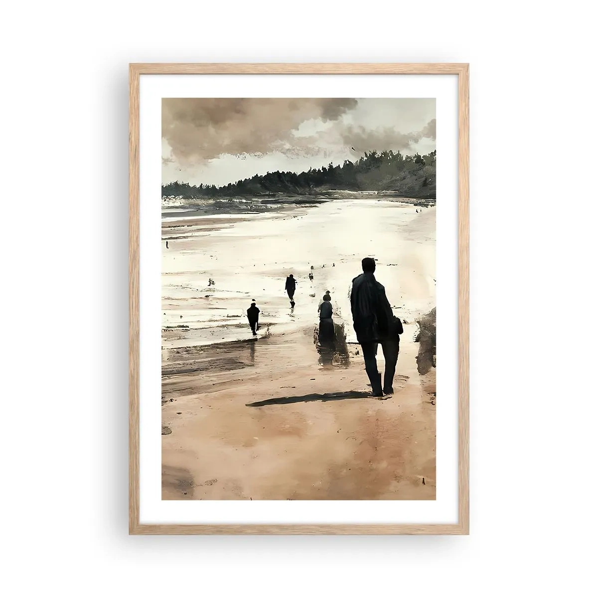 Poster în ramă de stejar deschis - Reamintiți - 50x70 cm