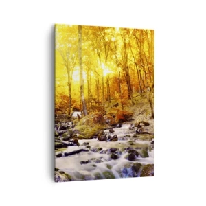 Tablou pe pânză - Pietre montate în aur și platină - 50x70 cm
