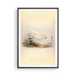 Poster în ramă neagră - Doamna în stufărișuri - 61x91 cm