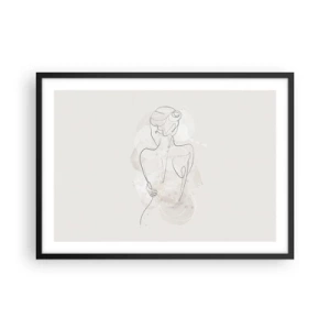 Poster în ramă neagră - Ca un instrument sensibil - 70x50 cm