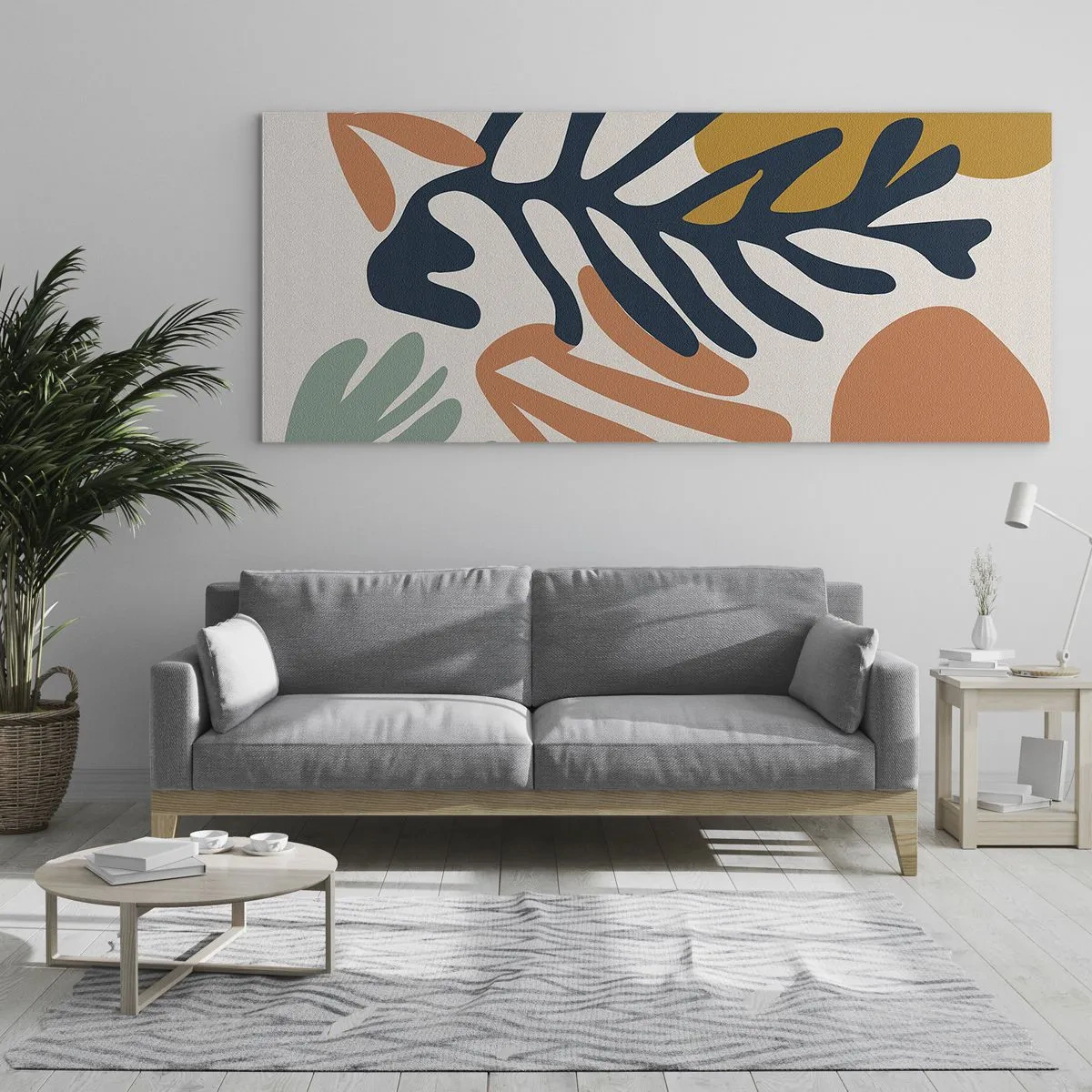 Tablou pe sticlă - Mări de corali - 100x40 cm