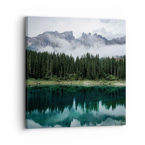 Tablou pe pânză - Liniște, liniște, să nu trezim apa care doarme... - 30x30 cm