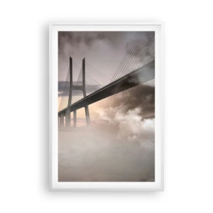 Poster în ramă albă - Lângă un râu care nu există - 61x91 cm