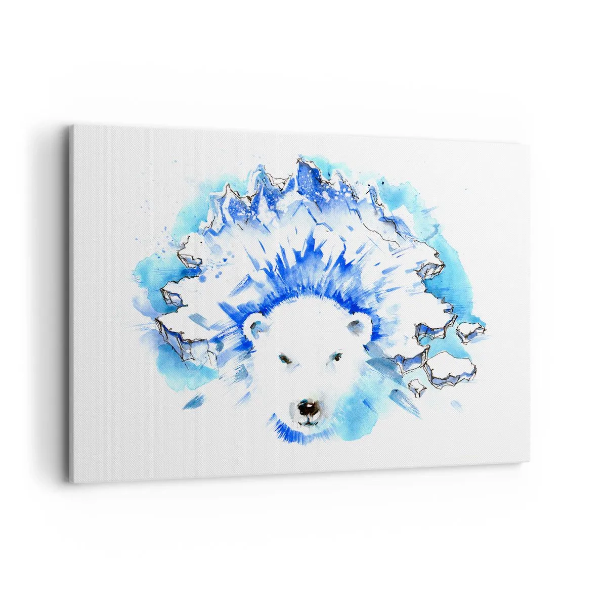 Tablou pe pânză - Regele Arcticii într-o coroană de gheață - 120x80 cm