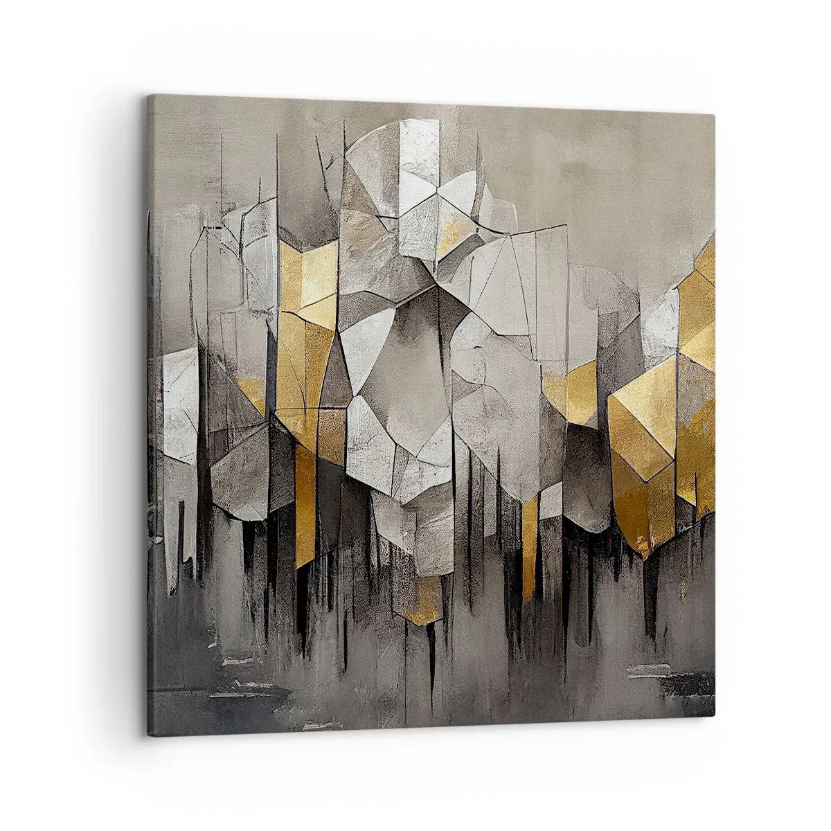 Tablou pe pânză - Compoziție de gheață și lumină - 50x50 cm