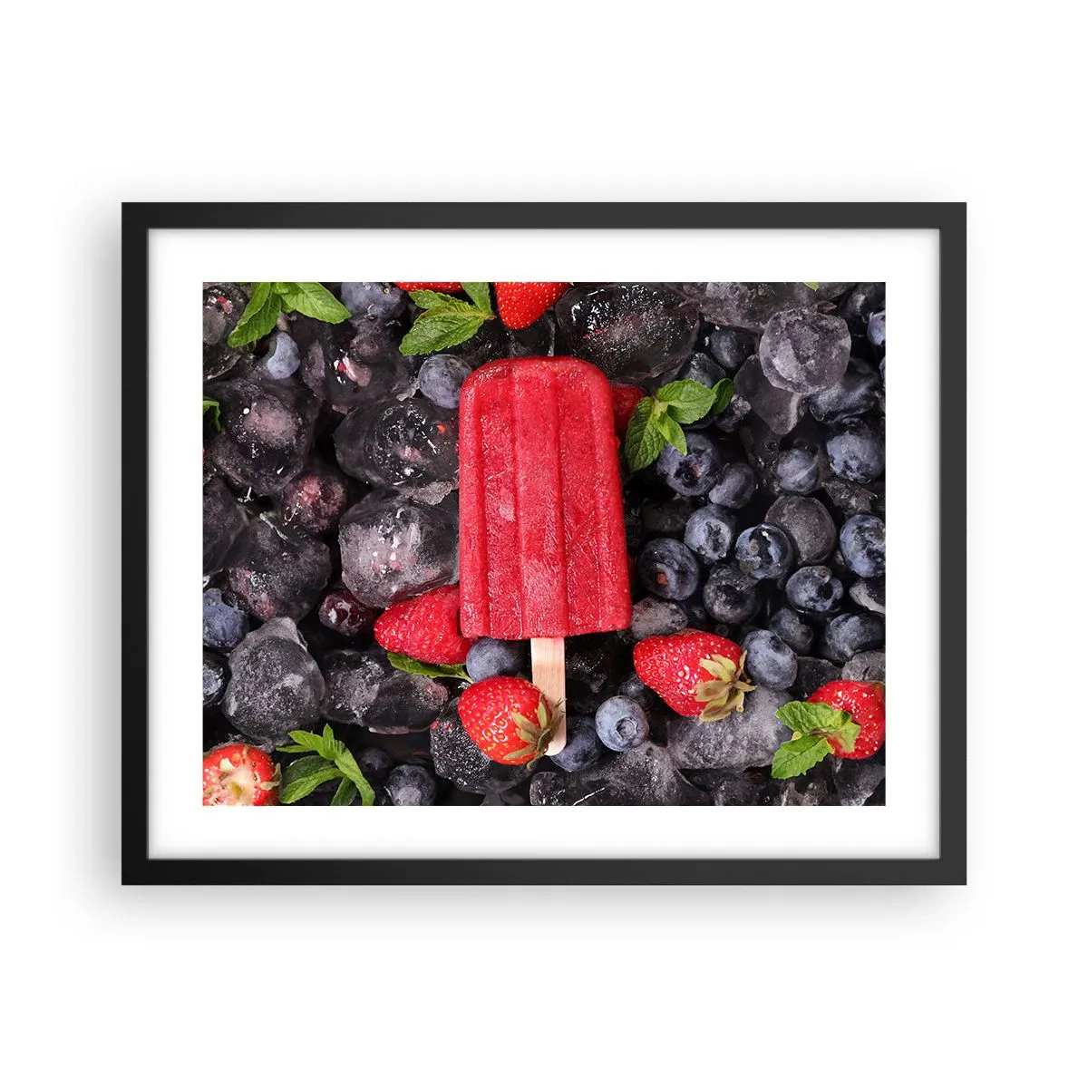 Poster în ramă neagră - Umbra unei veri fierbinți - 50x40 cm