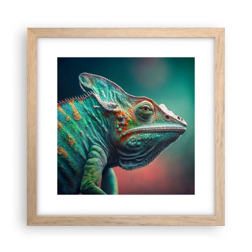 Poster în ramă de stejar deschis - Mă poți vedea? Nu e bine... - 30x30 cm