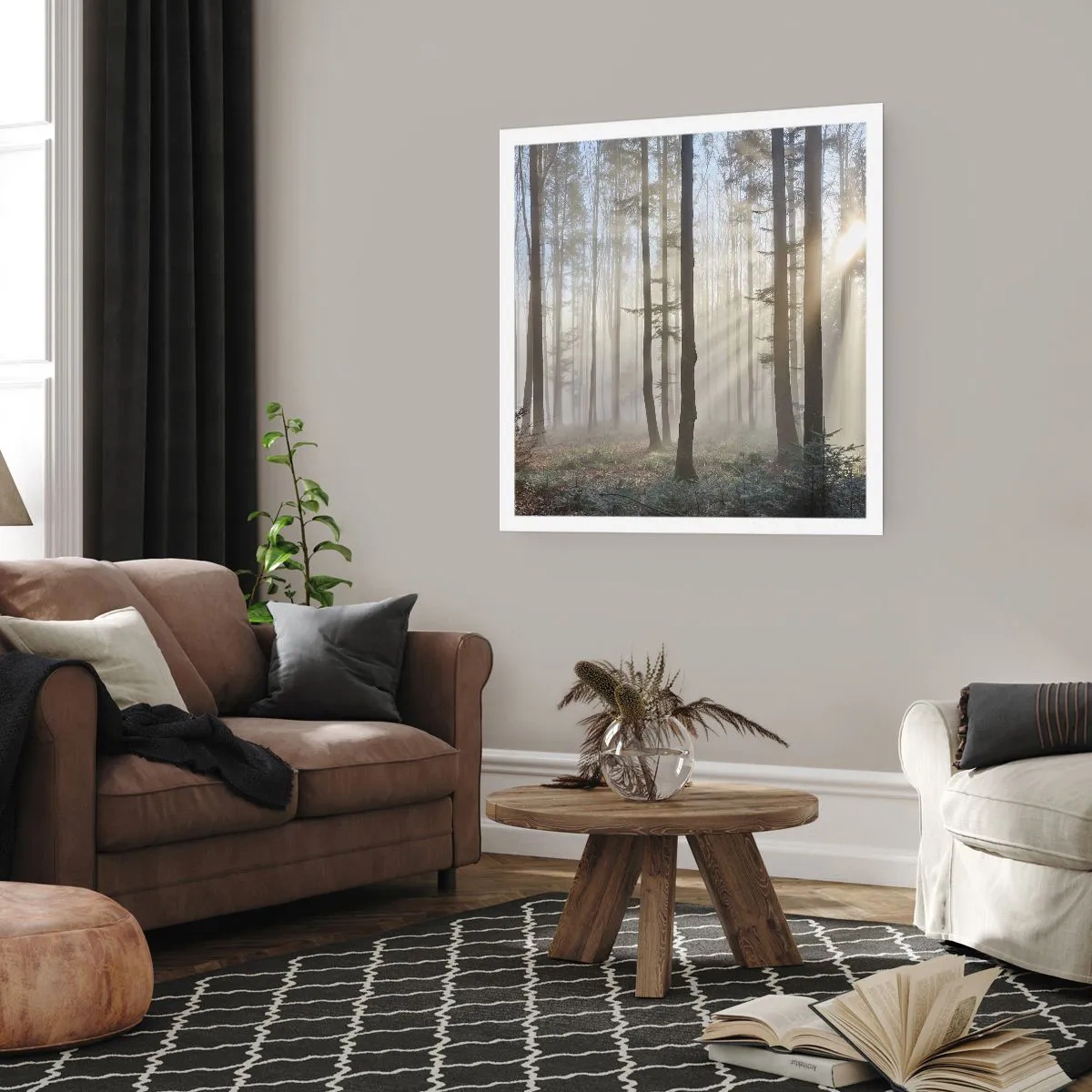 Poster - Ceața s-a trezit și ea - 40x40 cm