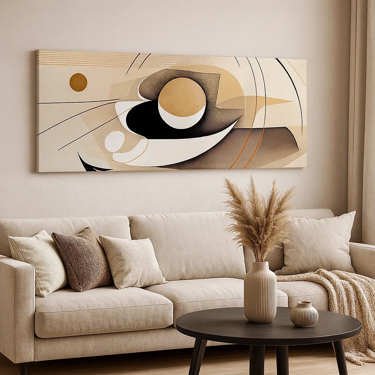 Tablou pe pânză - Compoziție - nucleu - 30x30 cm