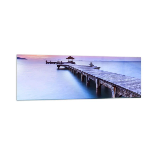 Tablou pe sticlă - Mare de liniște până la orizont - 160x50 cm