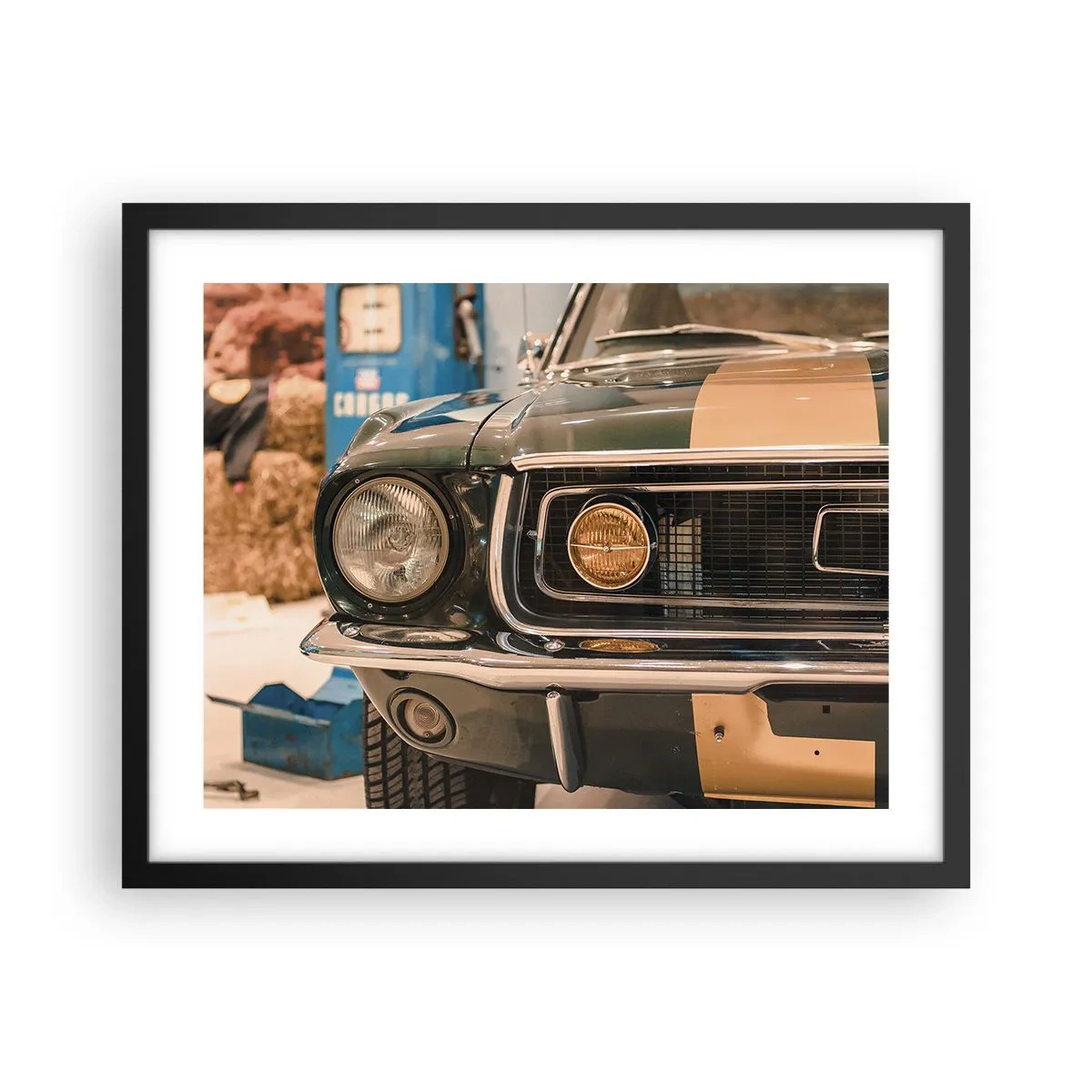 Poster în ramă neagră - Întâlnire cu o legendă - 50x40 cm