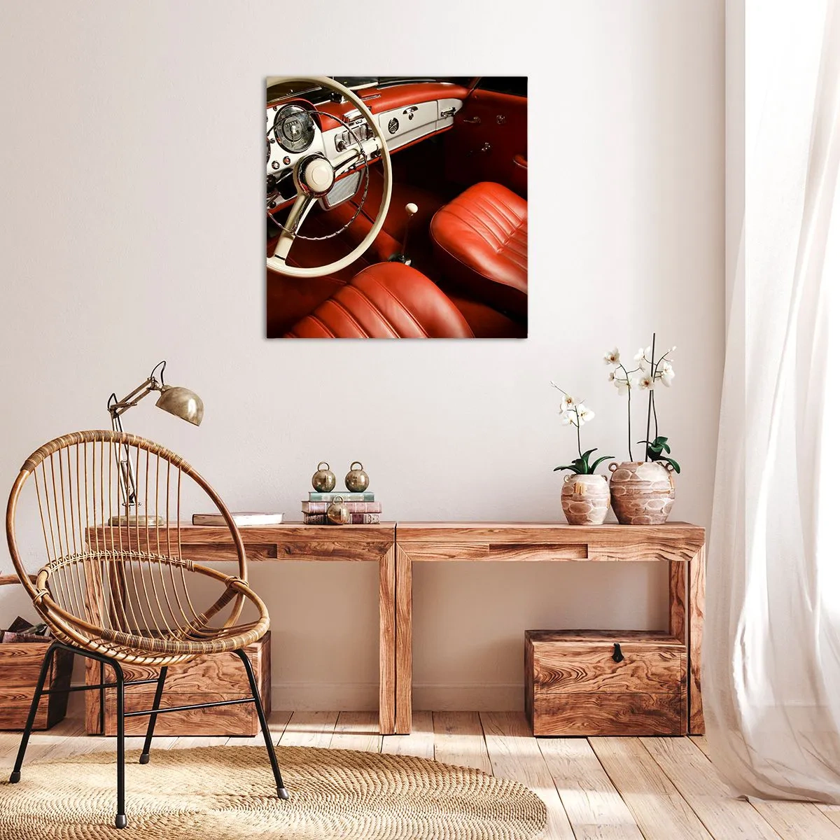 Tablou pe pânză - Lux în stil vintage - 60x60 cm