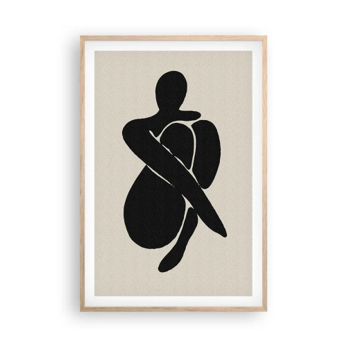 Poster în ramă de stejar deschis - În propriile îmbrățișări - 61x91 cm