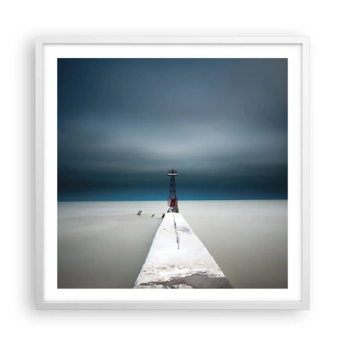 Poster în ramă albă - Pentru a întâlni infinitul - 60x60 cm