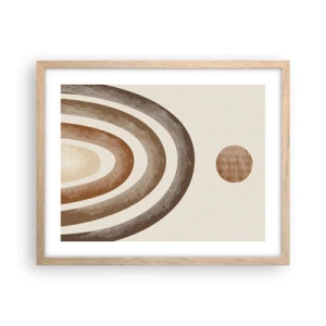 Poster în ramă de stejar deschis - Într-o galaxie îndepărtată - 50x40 cm