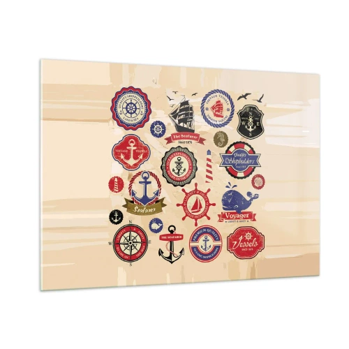 Tablou pe sticlă - Frăția navigării - 100x70 cm