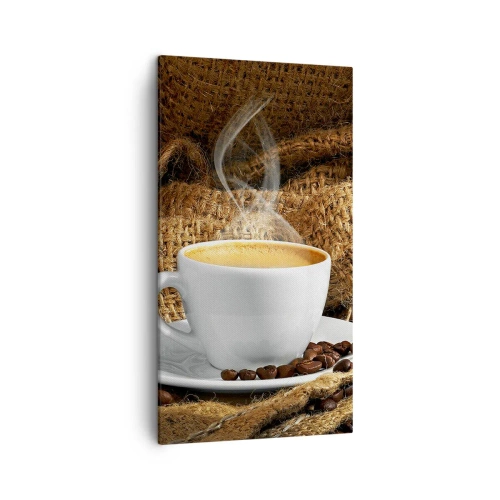 Tablou pe pânză - Mirosul de mokka și densitatea lichidului de miere - 45x80 cm