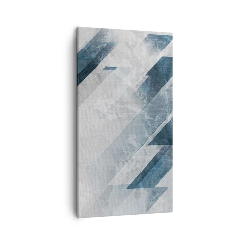 Tablou pe pânză - Compoziția spațială - mișcarea griului - 45x80 cm